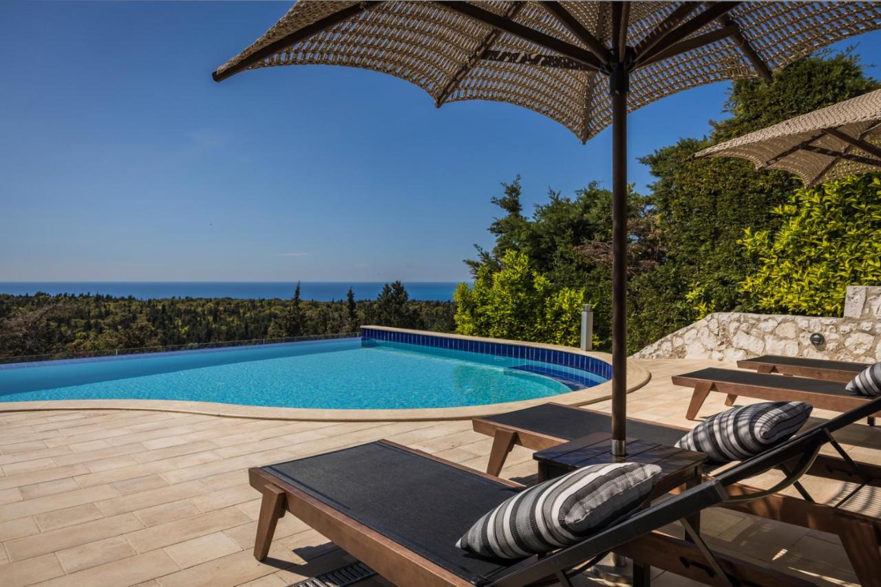 Hidden Luxury Gem Of Kefalonia ~ Villa Karmaniolos Fiskardo Exteriör bild
