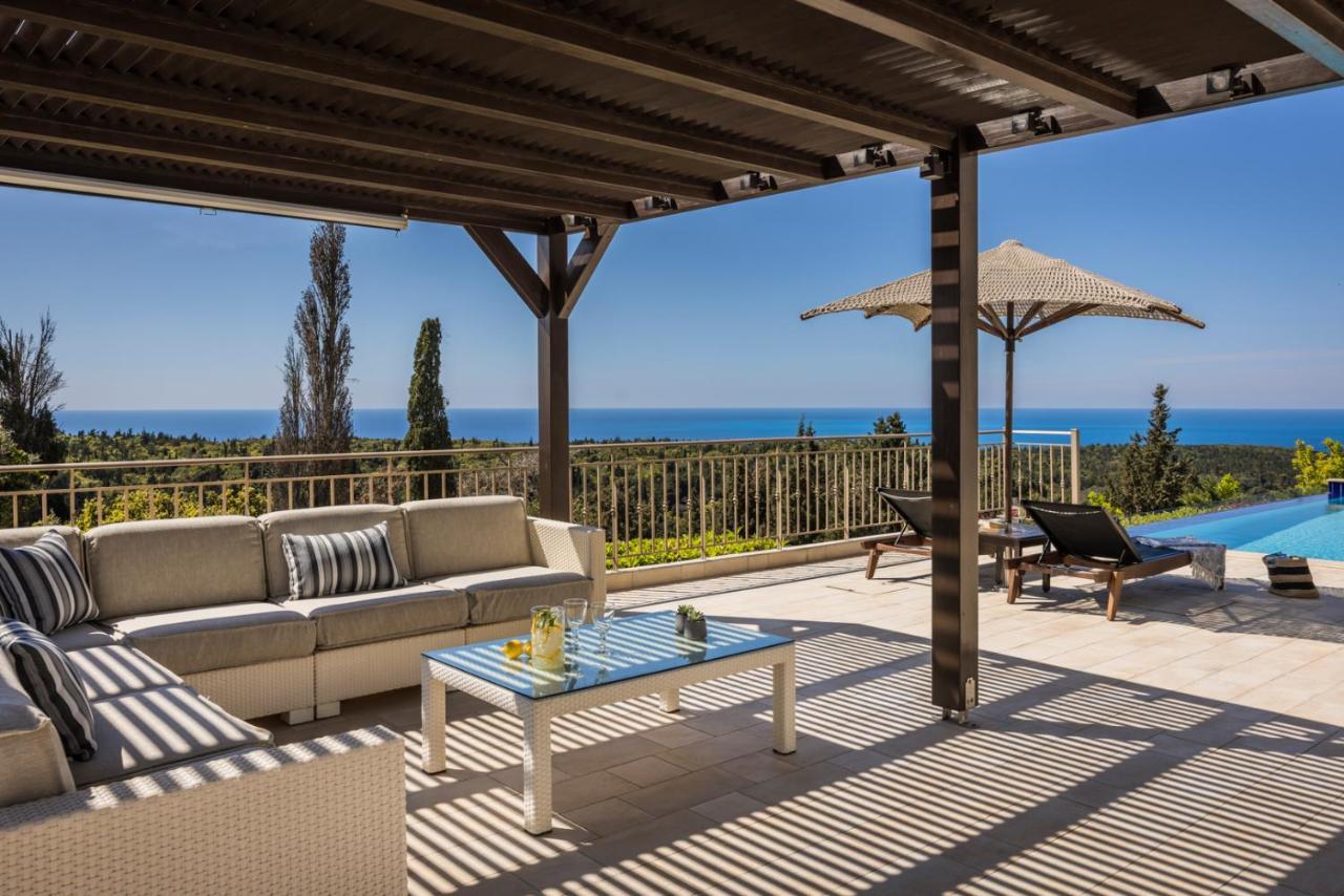 Hidden Luxury Gem Of Kefalonia ~ Villa Karmaniolos Fiskardo Exteriör bild
