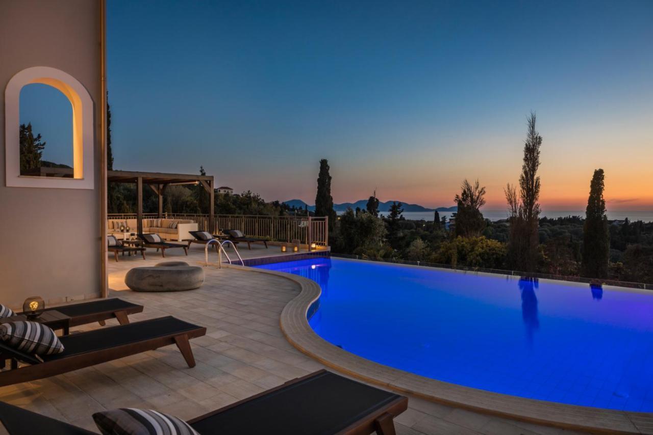 Hidden Luxury Gem Of Kefalonia ~ Villa Karmaniolos Fiskardo Exteriör bild
