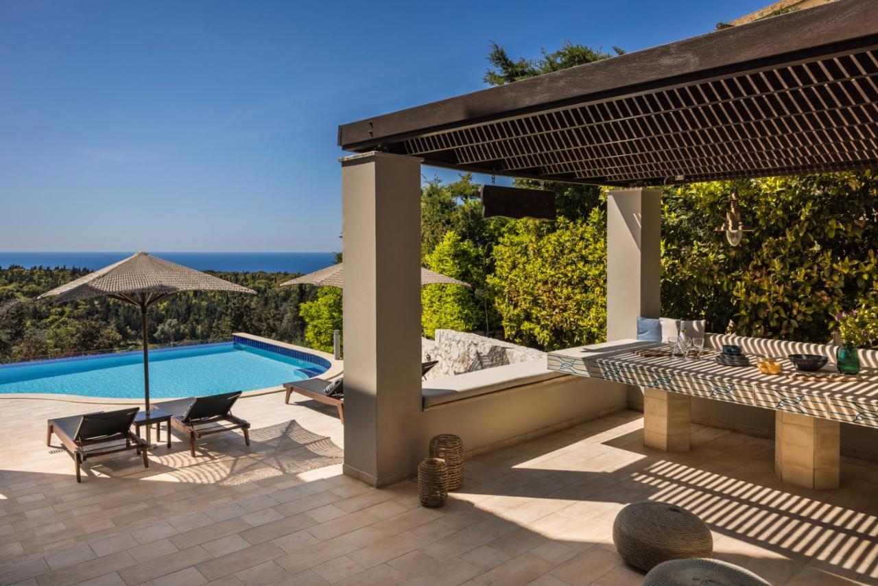 Hidden Luxury Gem Of Kefalonia ~ Villa Karmaniolos Fiskardo Exteriör bild