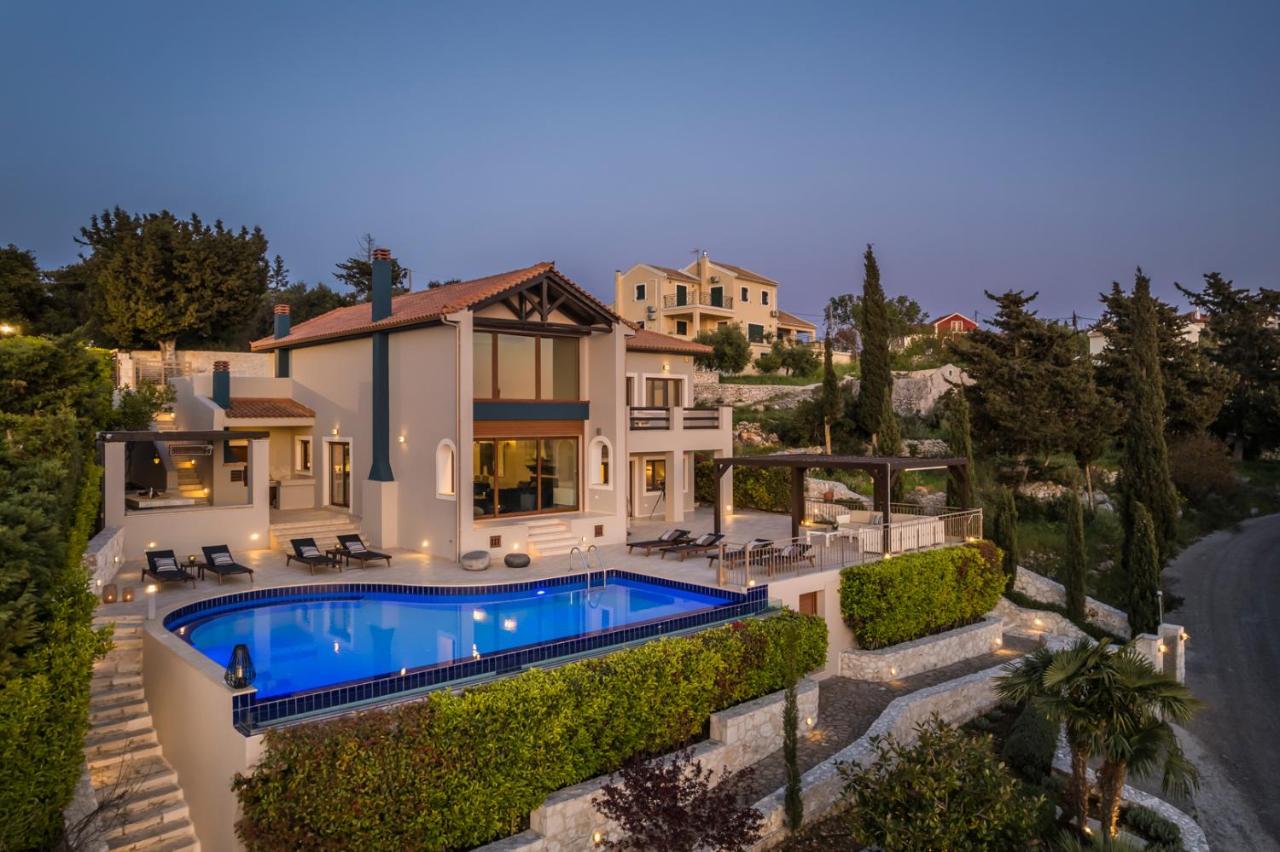 Hidden Luxury Gem Of Kefalonia ~ Villa Karmaniolos Fiskardo Exteriör bild