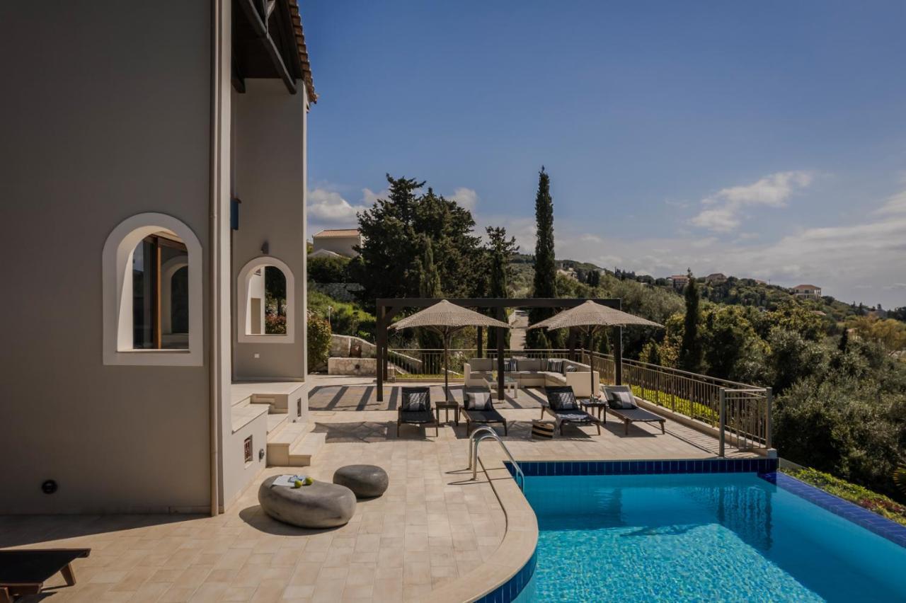 Hidden Luxury Gem Of Kefalonia ~ Villa Karmaniolos Fiskardo Exteriör bild